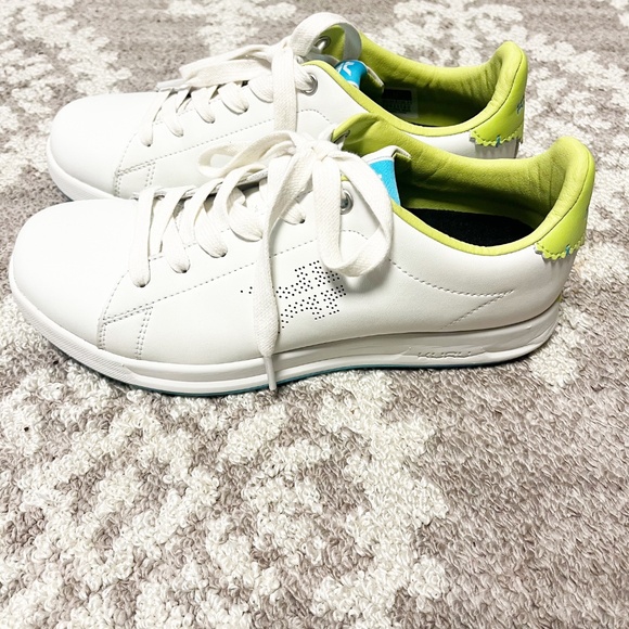 Kuru Atom Sneakers Comfort Walking Shoes White Leather Accents Women's 8 - Picture 5 of 10